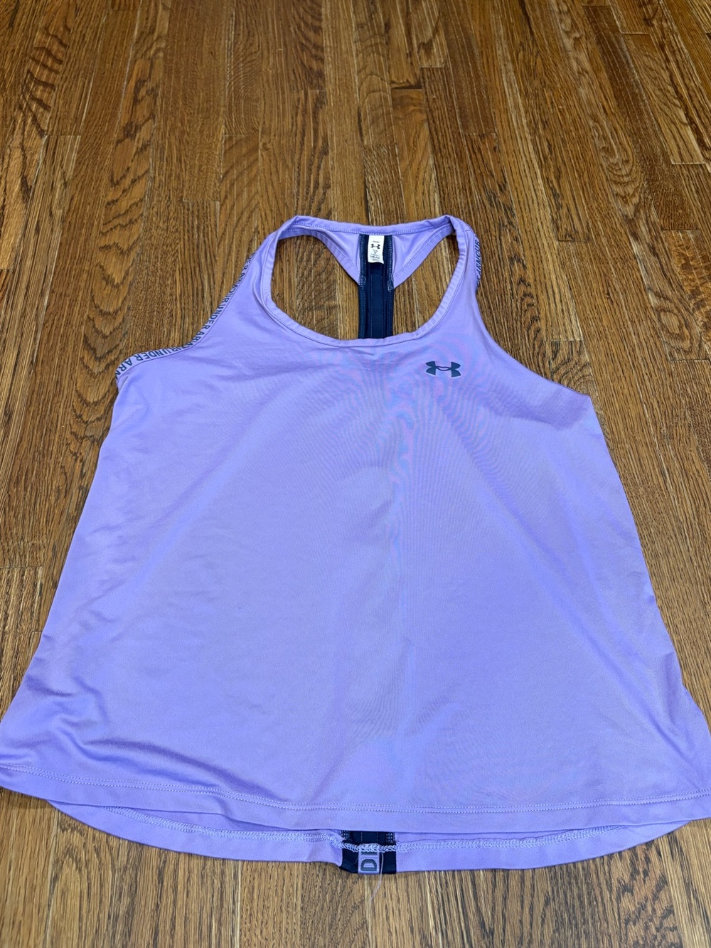 Under Armour Knockout Strappy Crisscross Back Tank Top Purple YLG Large